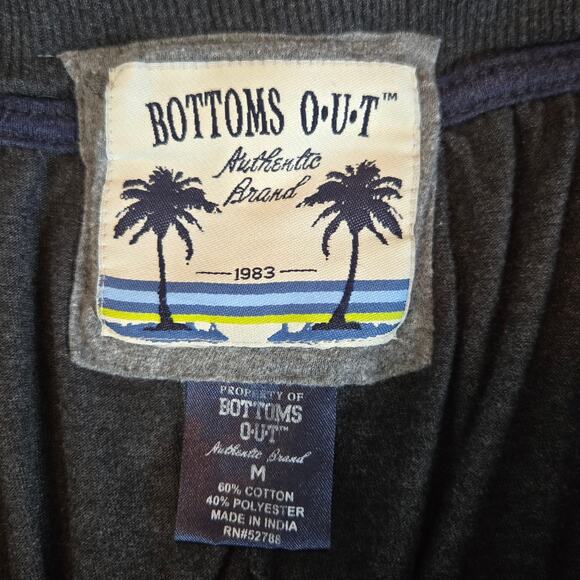 Bottoms O-U-T Men's Dark Gray Lounging Sleeping Pants Drawstring Waist Medium - Picture 4 of 8